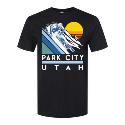 Park City Utah Retro Ski Softstyle CVC T-Shirt