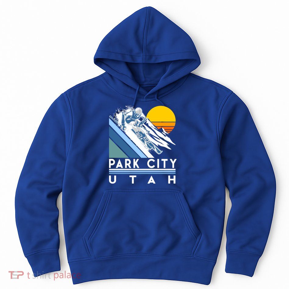 Park City Utah Retro Ski Cute Gift Hoodie