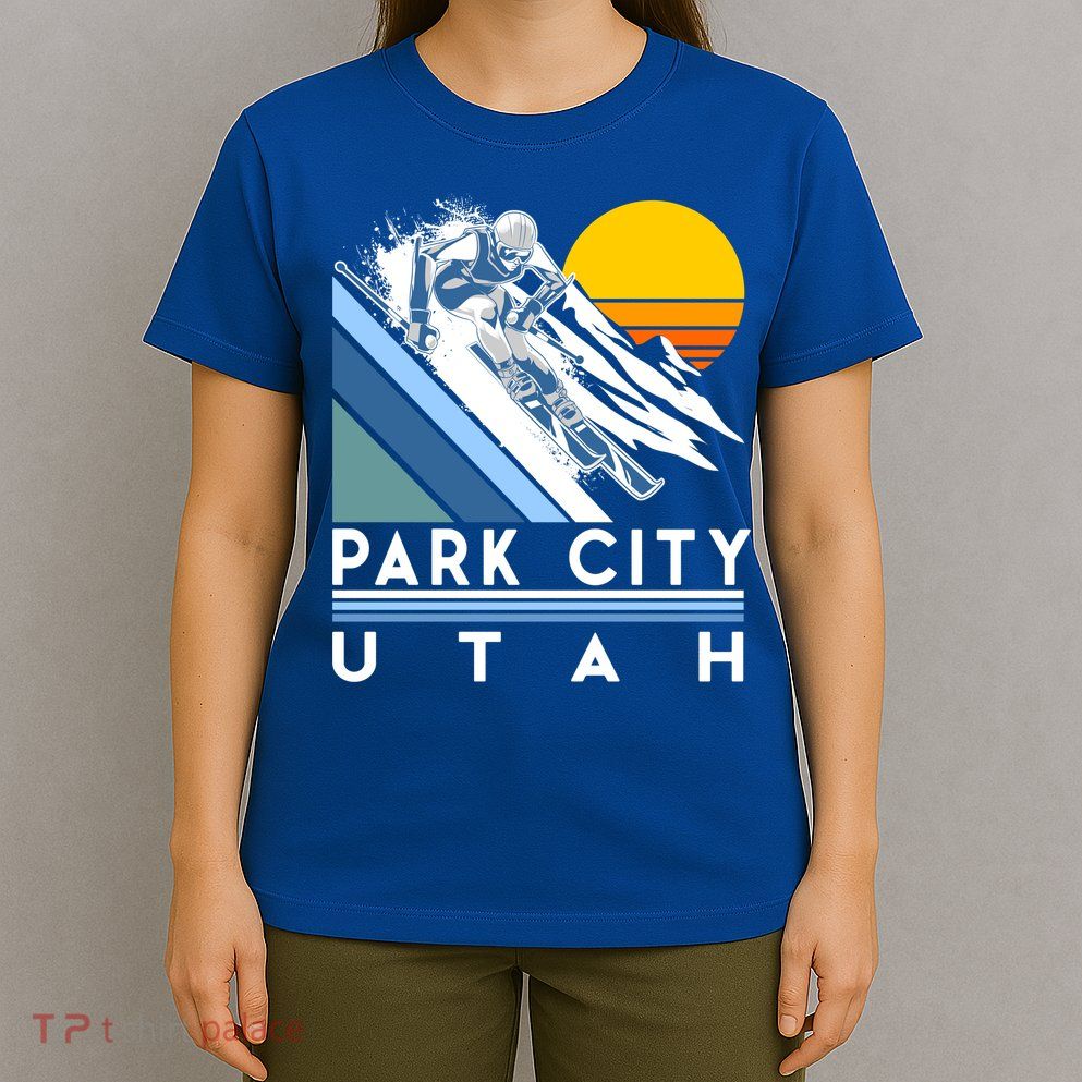 Park City Utah Retro Ski Cute Gift T-Shirt