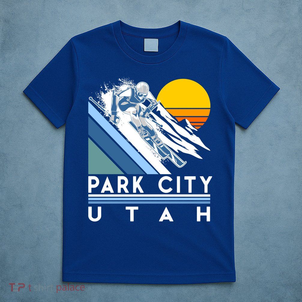 Park City Utah Retro Ski Cute Gift T-Shirt