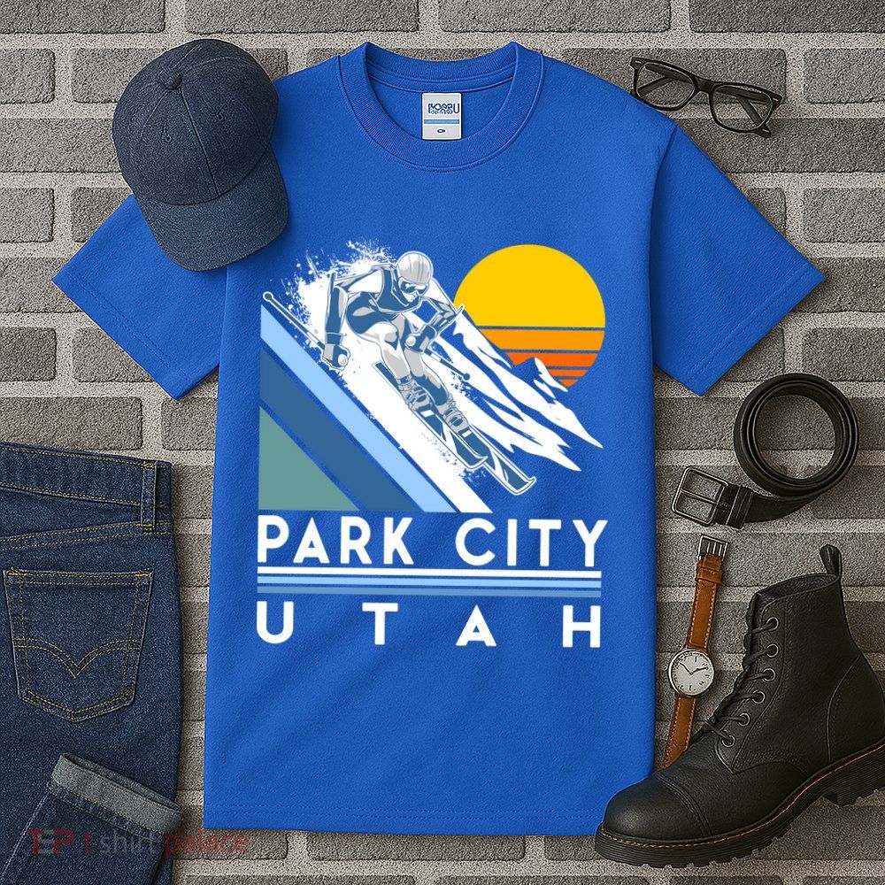 Park City Utah Retro Ski Cute Gift Tall T-Shirt