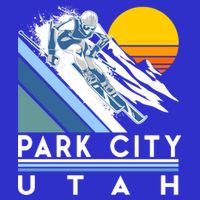 Park City Utah Retro Ski Cute Gift 16 in Basic Backpack
