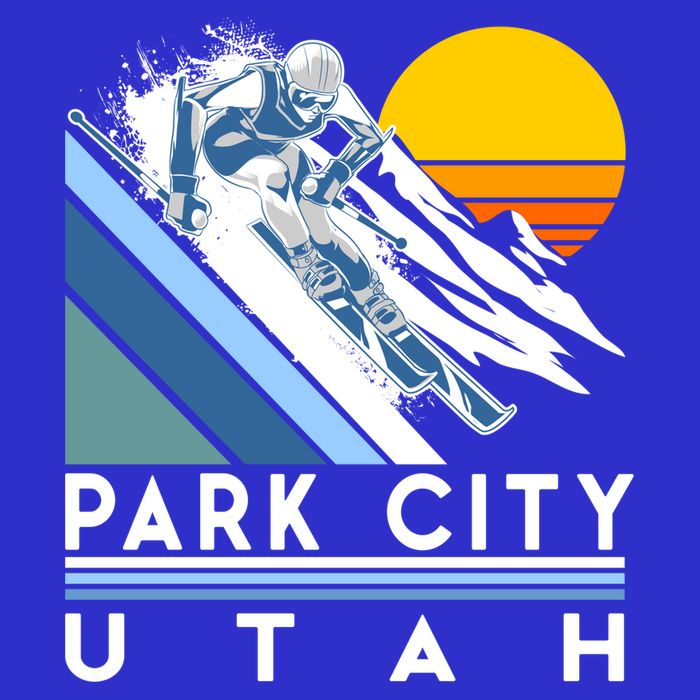 Park City Utah Retro Ski Cute Gift Womens Tank Top