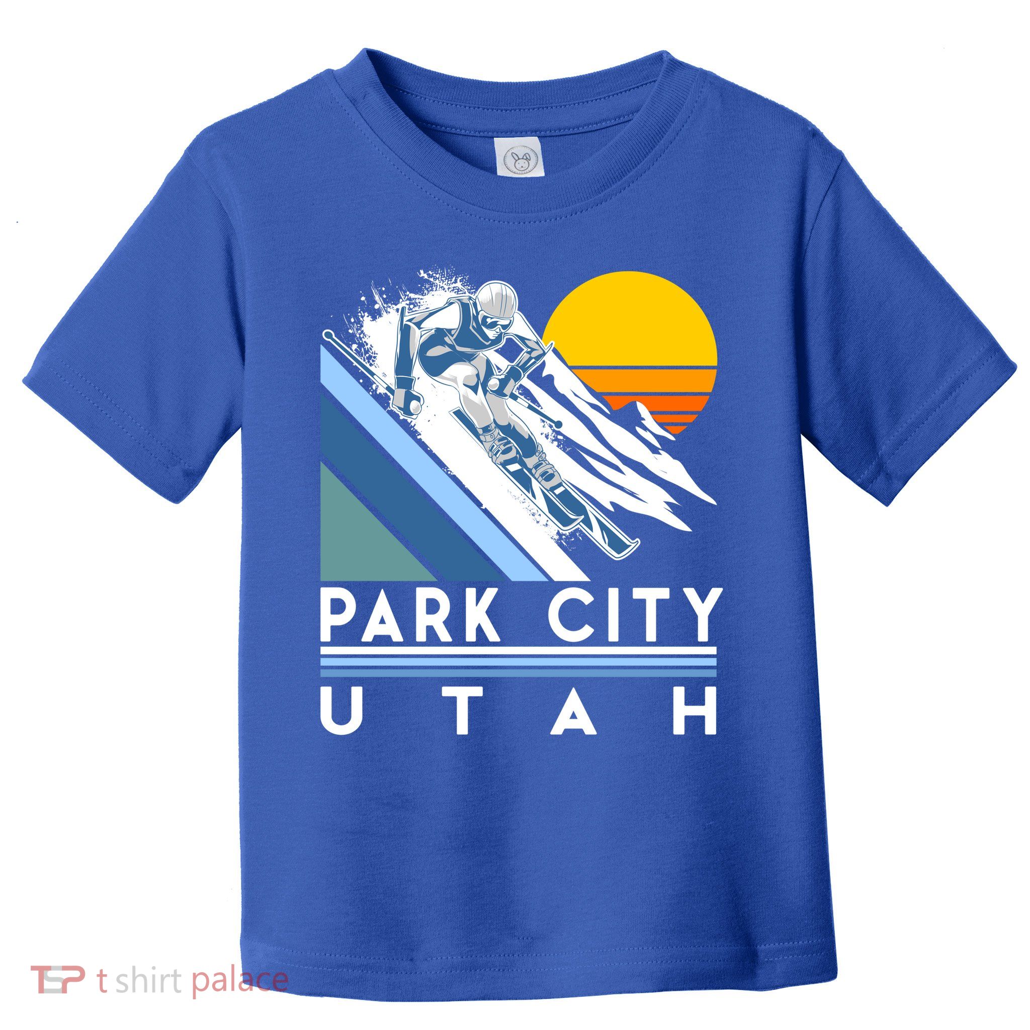 Park City Utah Retro Ski Cute Gift Toddler T-Shirt