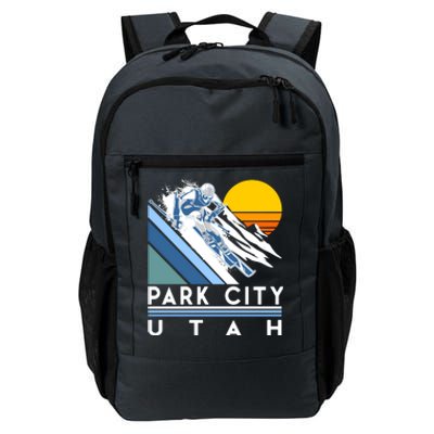 Park City Utah Retro Ski Cute Gift Daily Commute Backpack