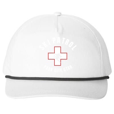 Park City Utah Ski Patrol Gift Snapback Five-Panel Rope Hat