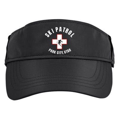 Park City Utah Ski Patrol Gift Adult Drive Performance Visor