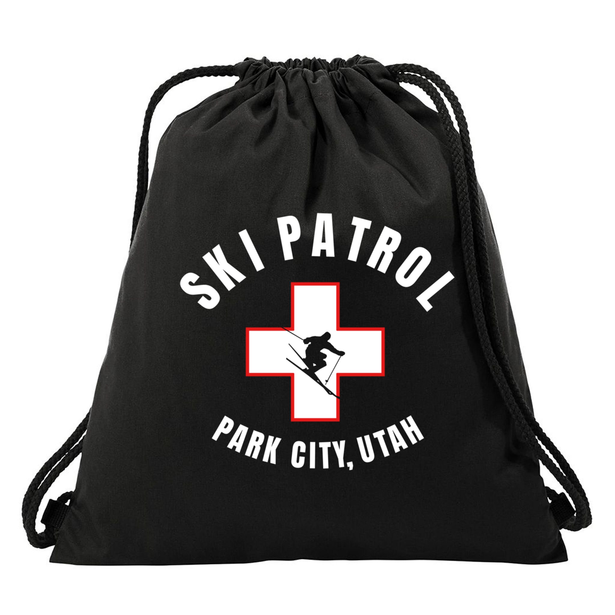 Park City Utah Ski Patrol Gift Drawstring Bag