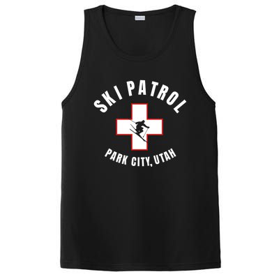 Park City Utah Ski Patrol Gift PosiCharge Competitor Tank