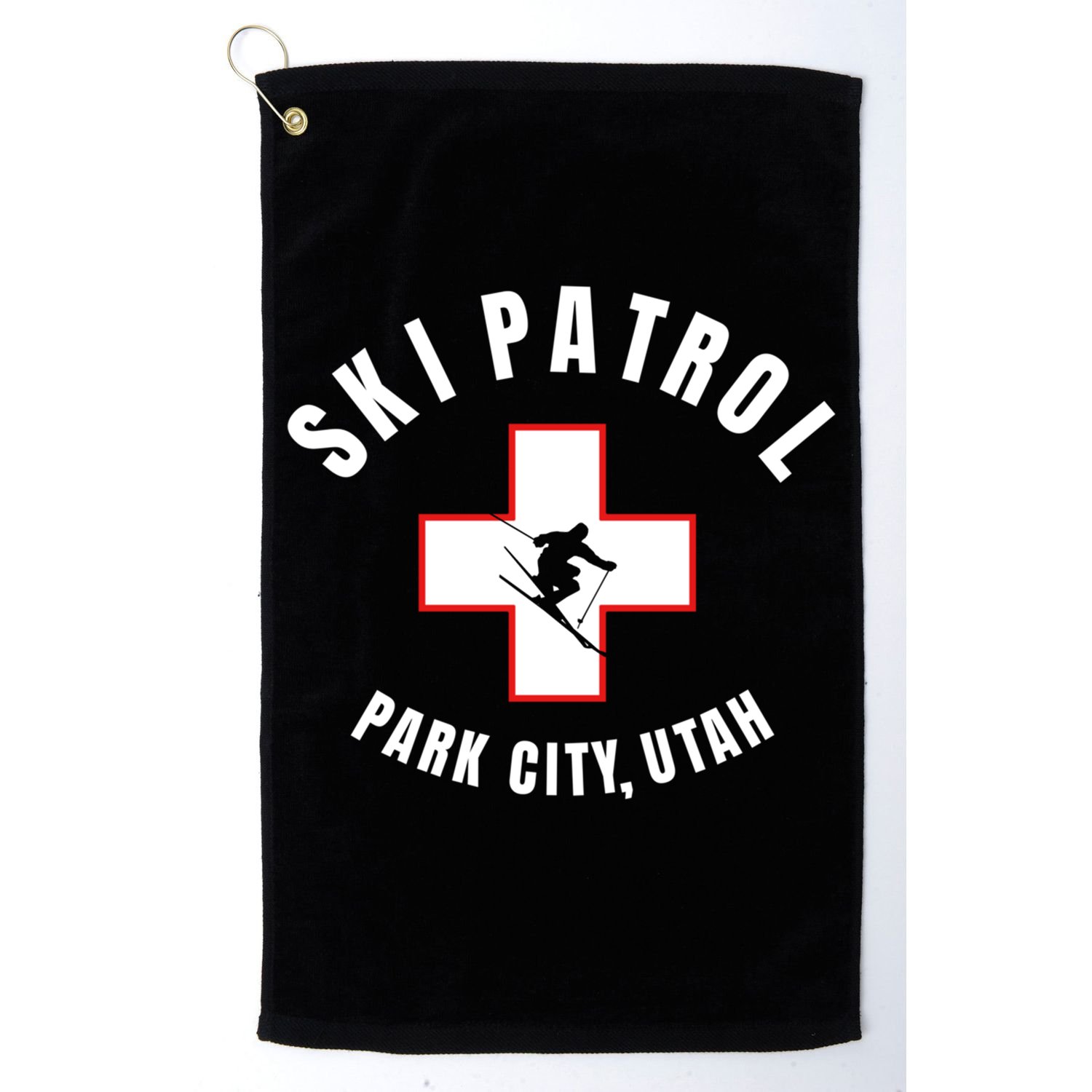 Park City Utah Ski Patrol Gift Golf Towel