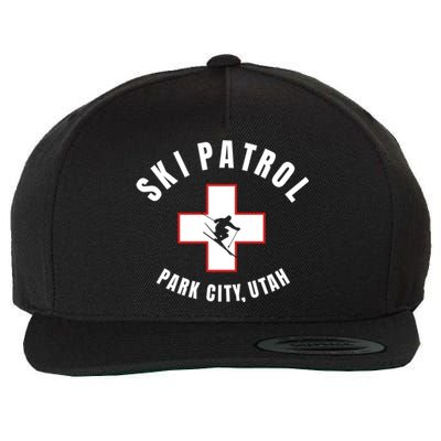 Park City Utah Ski Patrol Gift Wool Snapback Cap