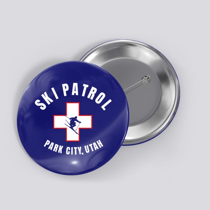 Park City Utah Ski Patrol Gift Button