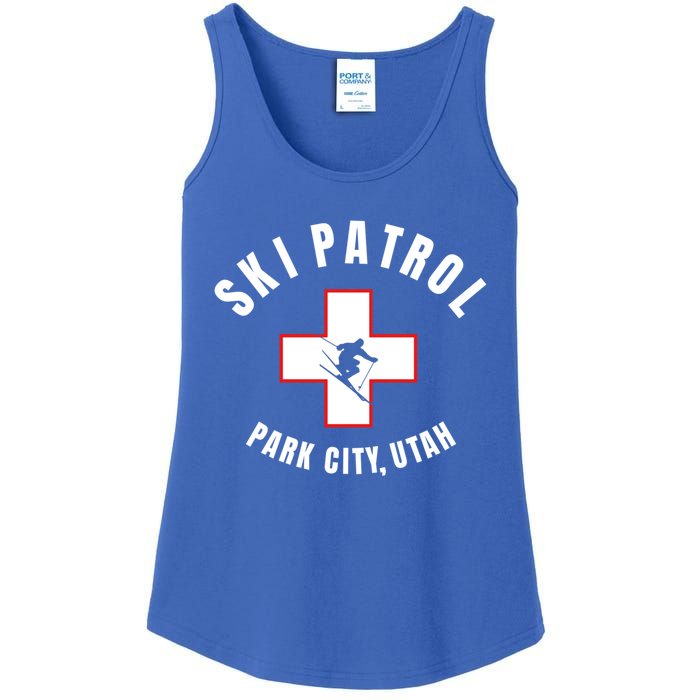 Park City Utah Ski Patrol Gift Ladies Essential Tank