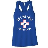 Park City Utah Ski Patrol Gift Women's Racerback Tank