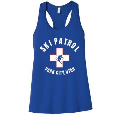 Park City Utah Ski Patrol Gift Women's Racerback Tank