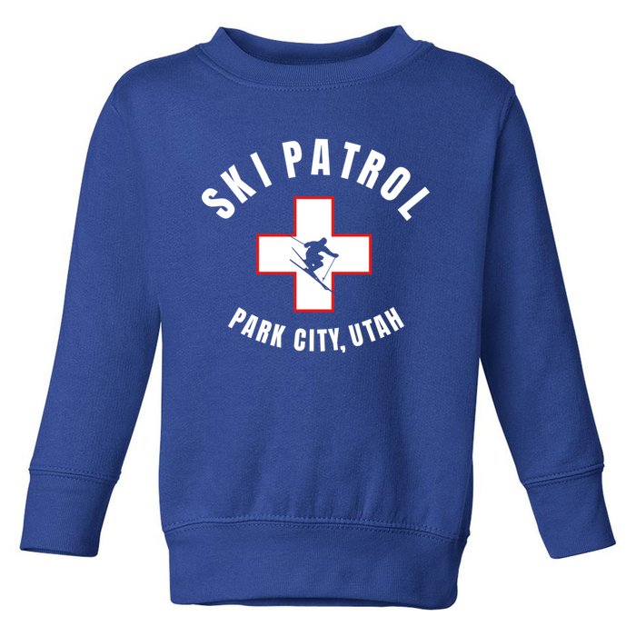 Park City Utah Ski Patrol Gift Toddler Sweatshirt