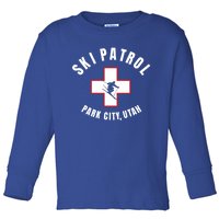 Park City Utah Ski Patrol Gift Toddler Long Sleeve Shirt