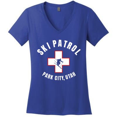 Park City Utah Ski Patrol Gift Women's V-Neck T-Shirt