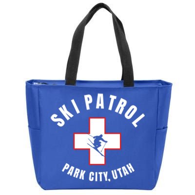 Park City Utah Ski Patrol Gift Zip Tote Bag