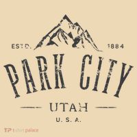 Park City Utah Awesome Mountain Design Souvenir Drawstring Bag
