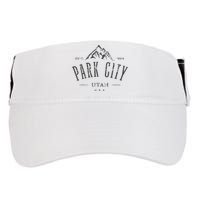 Park City Utah Awesome Mountain Design Souvenir Adult Drive Performance Visor