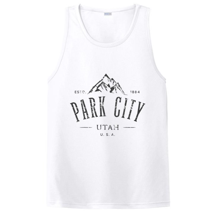 Park City Utah Awesome Mountain Design Souvenir PosiCharge Competitor Tank