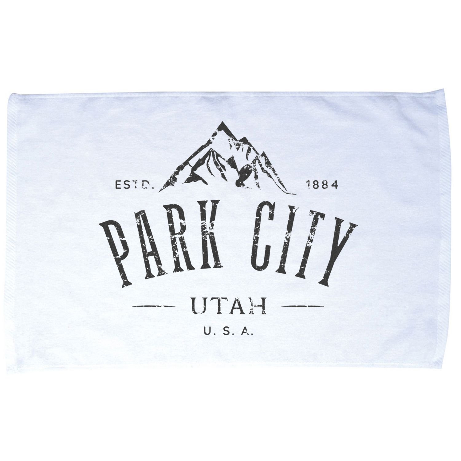 Park City Utah Awesome Mountain Design Souvenir Microfiber Hand Towel