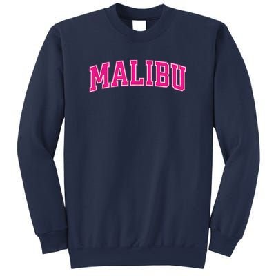 Preppy Collegiate Varsity Pink Malibu California Sweatshirt