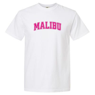 Preppy Collegiate Varsity Pink Malibu California Garment-Dyed Heavyweight T-Shirt