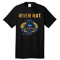 Poker Cards Vintage Spade River Rat Tall T-Shirt