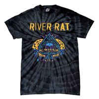 Poker Cards Vintage Spade River Rat Tie-Dye T-Shirt