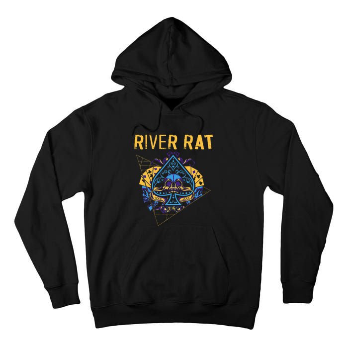 Poker Cards Vintage Spade River Rat Tall Hoodie