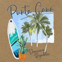 Punta Cana Vacation Punta Cana Souvenirs Dominican Republic Cotton Canvas Backpack