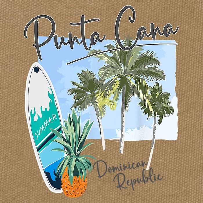 Punta Cana Vacation Punta Cana Souvenirs Dominican Republic Cotton Canvas Backpack