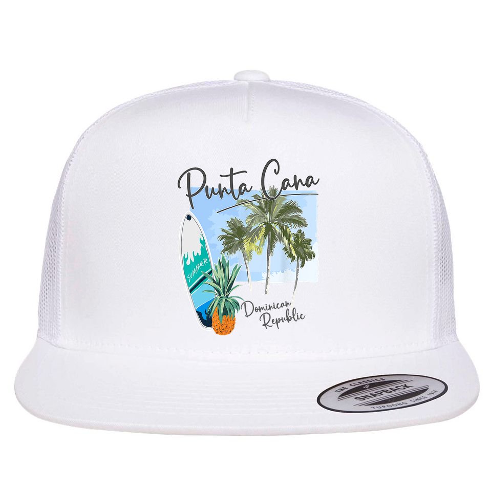 Punta Cana Vacation Punta Cana Souvenirs Dominican Republic Flat Bill Trucker Hat