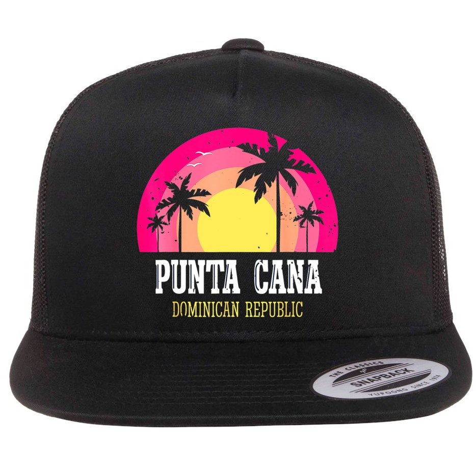 Punta Cana Vacation, Punta Cana Souvenirs Dominican Republic Flat Bill Trucker Hat