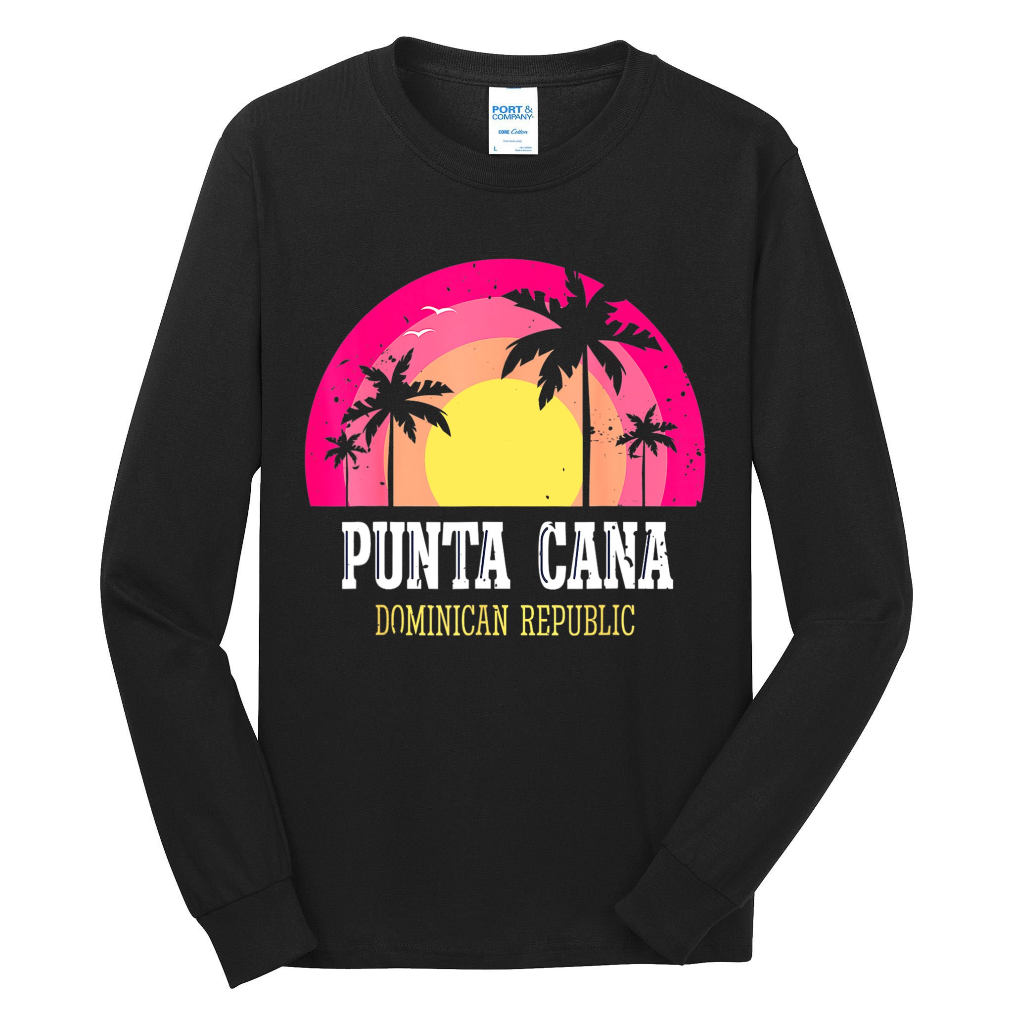 Punta Cana Vacation, Punta Cana Souvenirs Dominican Republic Tall Long Sleeve T-Shirt