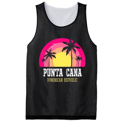 Punta Cana Vacation, Punta Cana Souvenirs Dominican Republic Mesh Reversible Basketball Jersey Tank