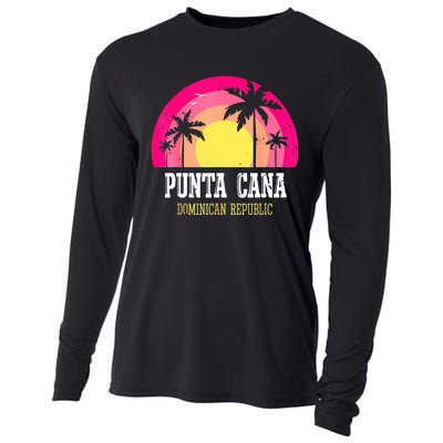 Punta Cana Vacation, Punta Cana Souvenirs Dominican Republic Cooling Performance Long Sleeve Crew