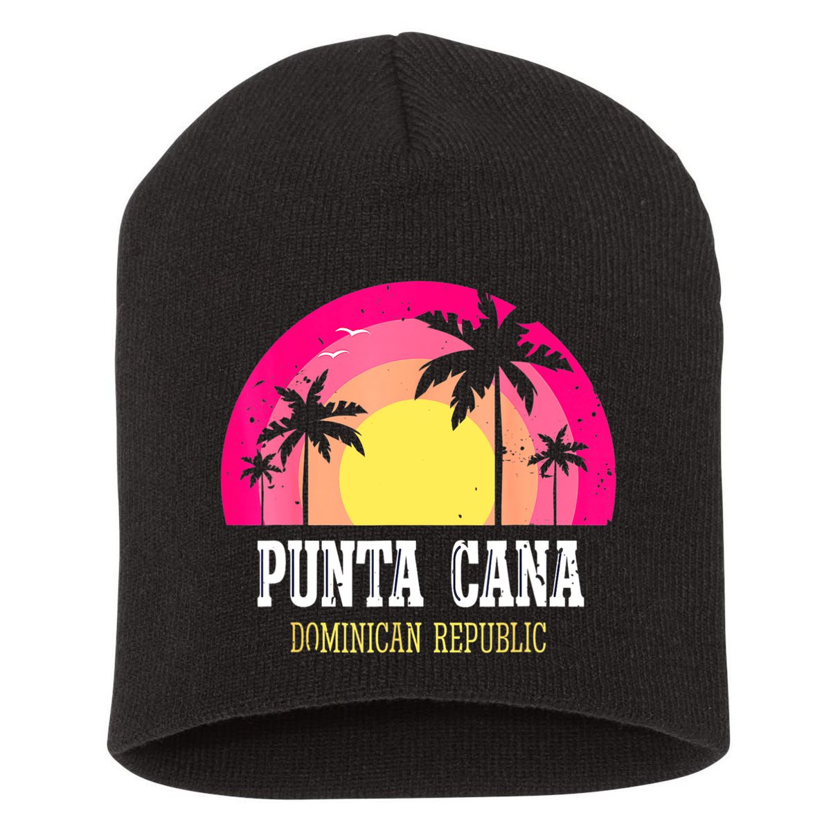 Punta Cana Vacation, Punta Cana Souvenirs Dominican Republic Short Acrylic Beanie