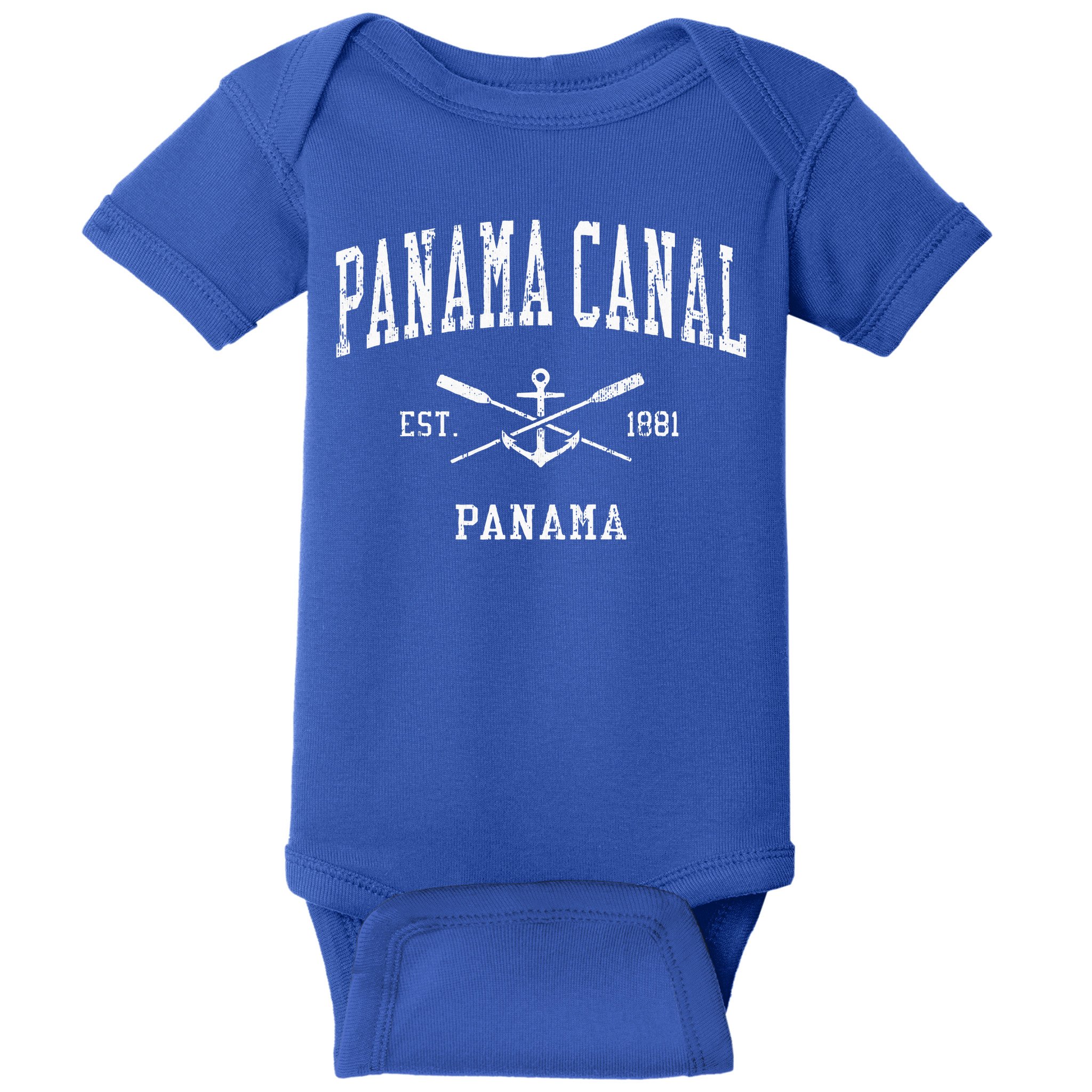 Panama Canal Vintage Sports Baby Bodysuit