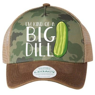 Pickle Cucumber Vegan IM Kind Of A Big Dill Meaningful Gift Legacy Tie Dye Trucker Hat