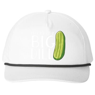 Pickle Cucumber Vegan IM Kind Of A Big Dill Meaningful Gift Snapback Five-Panel Rope Hat