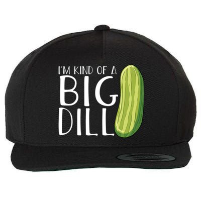 Pickle Cucumber Vegan IM Kind Of A Big Dill Meaningful Gift Wool Snapback Cap