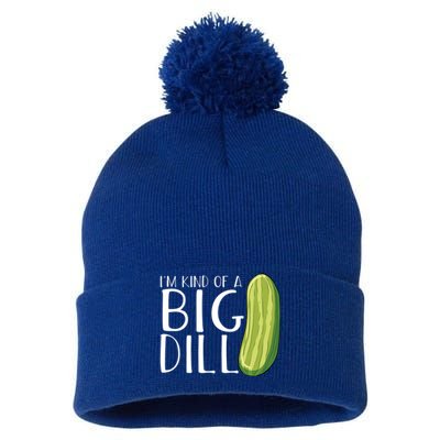 Pickle Cucumber Vegan IM Kind Of A Big Dill Meaningful Gift Pom Pom 12in Knit Beanie