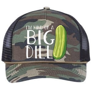 Pickle Cucumber Vegan IM Kind Of A Big Dill Meaningful Gift Retro Rope Trucker Hat Cap