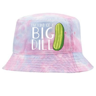 Pickle Cucumber Vegan IM Kind Of A Big Dill Meaningful Gift Tie-Dyed Bucket Hat