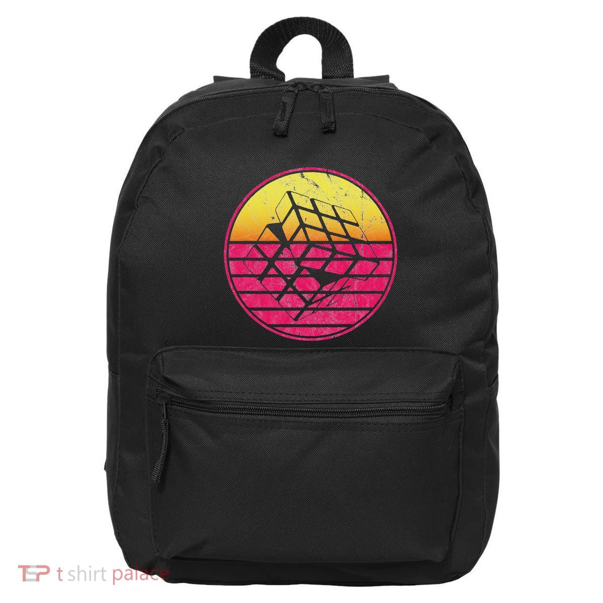 Puzzle Cube Vintage Sunset Speed Cubing Math 16 in Basic Backpack