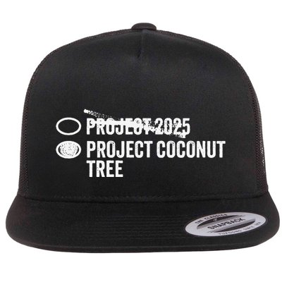 Project Coconut Vs Project 2025 Funny Voting Ballot Flat Bill Trucker Hat