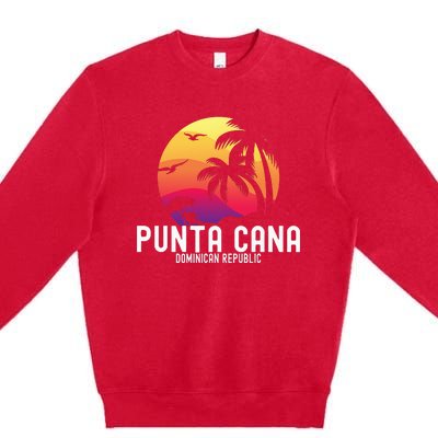 Punta Cana Vacation Punta Cana Souvenirs Dominican Republic Premium Crewneck Sweatshirt